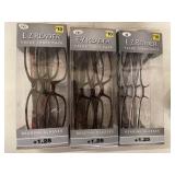 Trend Reading Glasses &1.25 Value Three Pack (Lot of 3)