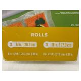 FoodSaver 5 Roll Variety Pack Vacuum Sealing Bags - 8 in x 20 ft & 11 in x 16 ft