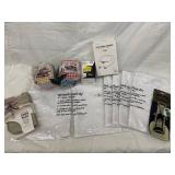 6 Tea Towels, Cup Heater - Kentucky Derby Kosys  - Silicone Sink Mat - Corkscrew