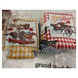 6 Tea Towels, Cup Heater - Kentucky Derby Kosys  - Silicone Sink Mat - Corkscrew