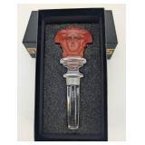 Rosenthal Versace Decanter Stopper With Bust Head - Lead Crystal
