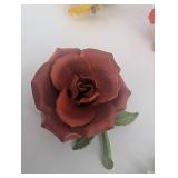 Metal Flower Brooches Assorted Set - Red Rose, Yellow Daisy, White Daisy Pins