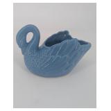 Swan Shaped Ceramic Vase Planter With Feather Detail