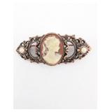 Cameo & Bakelite Brooches - 4 Pins (Lot of 4)