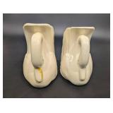 Shell-Shaped Ceramic Napkin Holders - Pair
