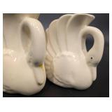 Shell-Shaped Ceramic Napkin Holders - Pair