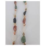 Beaded Stone And Agot Necklaces - Mixed Gemstone Beads