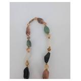 Beaded Stone And Agot Necklaces - Mixed Gemstone Beads