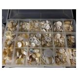 Assorted Buttons Collection - Plastic, Shell, Metal & More