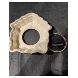 Miller 8-Day Ceramic Mantel Clocks (Pair) - Floral Border, Made in USA