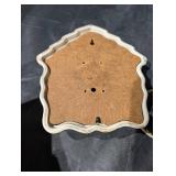 Miller 8-Day Ceramic Mantel Clocks (Pair) - Floral Border, Made in USA