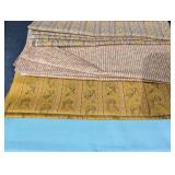 Assorted Vintage Fabric Bolts - Floral, Stripe & Motif Prints (Lot of 9)