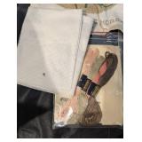 Assorted Vintage Cross-Stitch Fabrics, Lace & Embroidery Floss