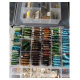 Assorted Beads & Jewelry Findings - Mixed Lot in Organizer Trays