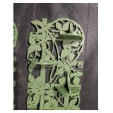 Pair of Wood Ivy Scroll Plant Stands (Lot of 2)