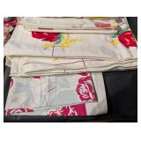 Assorted Floral Print Fabric and Tea Towels - Colorful Kitchen Linens