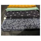Assorted Vintage Fabric Bolts - Floral, Stripe & Motif Prints (Lot of 9)