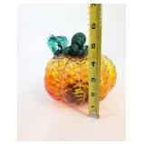 Hand Blown Glass Pumpkin