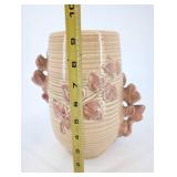 Red Wing 1162 Leaf Pattern Vase - USA Vintage Stoneware Pottery