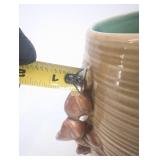 Red Wing 1162 Leaf Pattern Vase - USA Vintage Stoneware Pottery