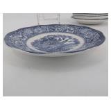 Liberty Blue Historic Colonial Scenes Teacups & Plates - Made in England