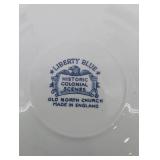 Liberty Blue Historic Colonial Scenes Teacups & Plates - Made in England