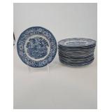 Liberty Blue Historic Colonial Scenes Teacups & Plates - Made in England