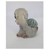 Assorted Ceramic Animal Figurine planters - Deer Fawn with Planter, Dog & Duck planters