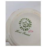 Continental China, Inc. Hand Painted Floral Sugar & Creamer Set - Vintage