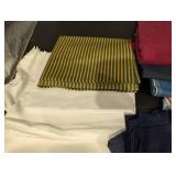 Assorted Fabric Remnants Collection - Stripes, Solids, Prints & Denim