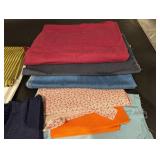 Assorted Fabric Remnants Collection - Stripes, Solids, Prints & Denim