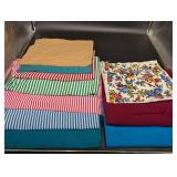Assorted Fabric Bundle - Floral Print, Stripes & Solids (Cotton Textiles)