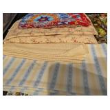 Assorted Fabric Remnants - Patchwork Floral Stripe & Check Prints (Quilting Textiles)