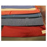 Assorted Fabric Swatches - Mixed Textiles Lot for Crafts