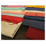 Assorted Fabric Swatches - Mixed Textiles Lot for Crafts