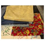 Vintage Embroidered Linen Napkins & Tea Towels Assortment - Floral & Figurative Motifs