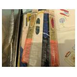 Vintage Embroidered Linen Napkins & Tea Towels Assortment - Floral & Figurative Motifs