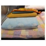 Assorted Quilting Fabrics, Sheets & Linens