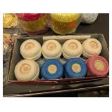 Assorted Crochet Thread, Lace & Ribbon Spools - Doilies & Trim Craft