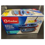 O-Cedar EasyWring Spin Mop System with Microfiber Mop Head & Wringer Bucket
