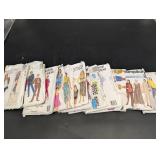 Kwik-Sew & Simplicity Sewing Pattern Lot - Assorted Vintage Patterns