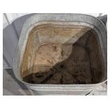 Wheeling Galvanized Tubs on Stand (Lot of 2)