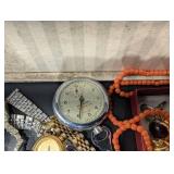 Assorted Vintage Watches & Jewelry Collection - Watches, Bracelets, Pearls