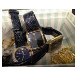 Assorted Vintage Watches & Jewelry Collection - Watches, Bracelets, Pearls