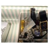 Assorted Vintage Watches & Jewelry Collection - Watches, Bracelets, Pearls