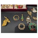 Jewelry Box - Costume Jewelry & Christmas Pins