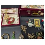 Jewelry Box - Costume Jewelry & Christmas Pins