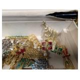 Jewelry Box - Costume Jewelry & Christmas Pins
