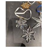 Waterford Crystal Ornaments - Assorted Star and Snowflake Crystals