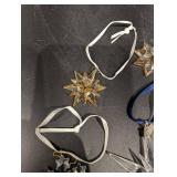 Waterford Crystal Ornaments - Assorted Star and Snowflake Crystals